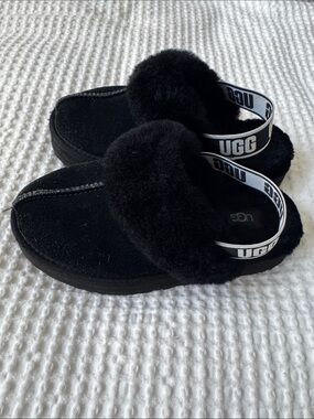 Kids' UGG Funkette Genuine Shearling Slipper